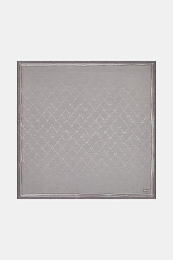 GREY COTTON/SILK SCARF