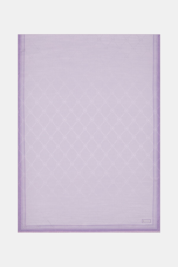 LIGHT LILAC COTTON/SILK SHAWL