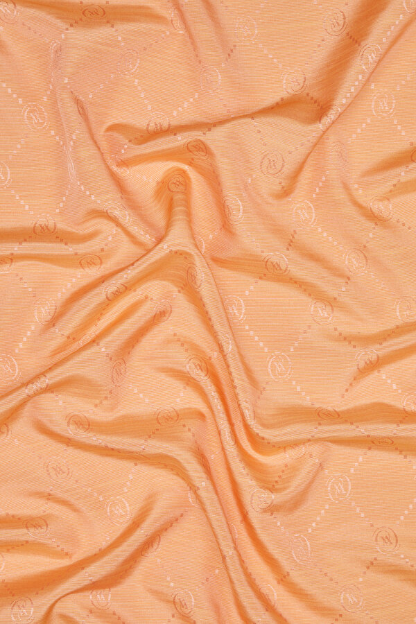 SALMON COTTON/SILK SHAWL 2