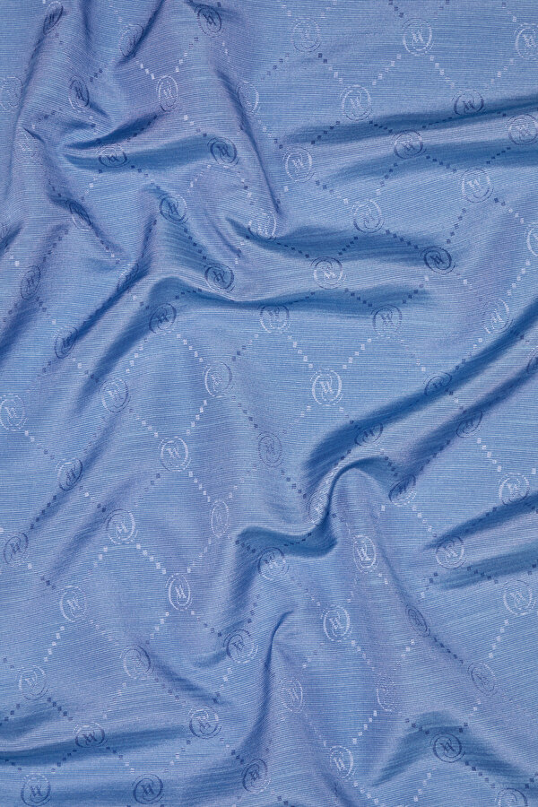 DARK BLUE COTTON/SILK SHAWL 2