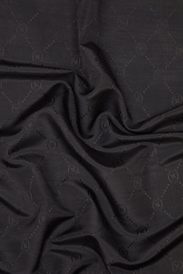 BLACK COTTON/SILK SHAWL 2