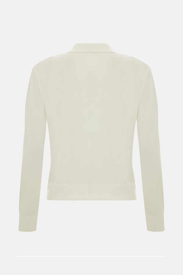 ECRU POLO NECK JACKET 2