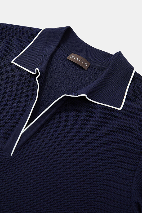 ECRU POLO NECK TRICOT 7