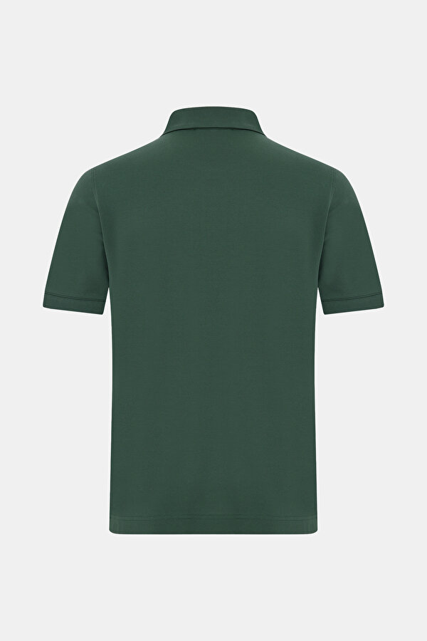 GREEN POLO NECK SHORT SLEEVE TSHIRT 2