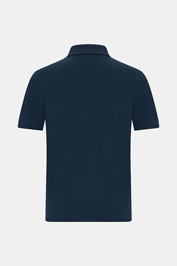 NAVY BLUE POLO NECK SHORT SLEEVE TSHIRT 2