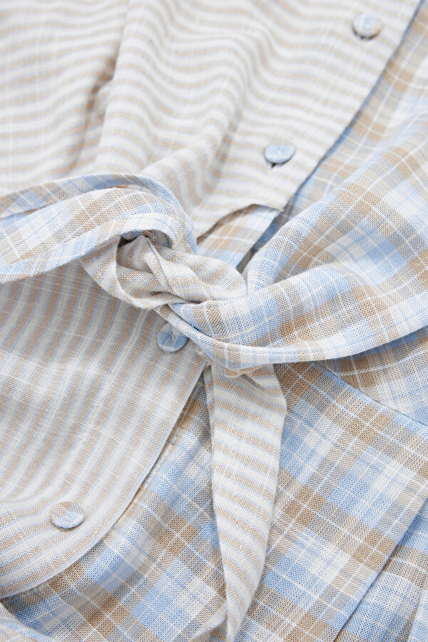 ECRU SHORT SLEEVE DRESS 11