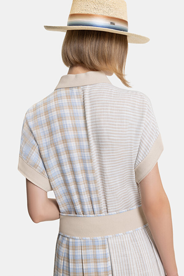 ECRU SHORT SLEEVE DRESS 6