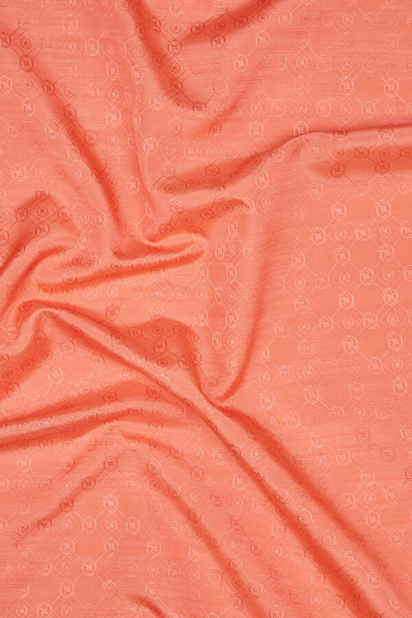 CORAL COTTON/SILK SHAWL 2