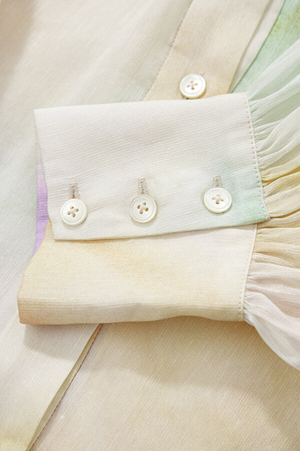 MULTICOLOR 3/4 SLEEVES SHORT DRESS 12