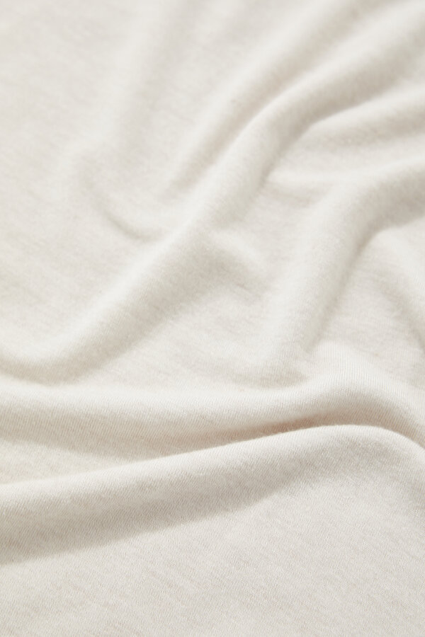 BEIGE CLEAVAGE SLEEVELESS TSHIRT 7