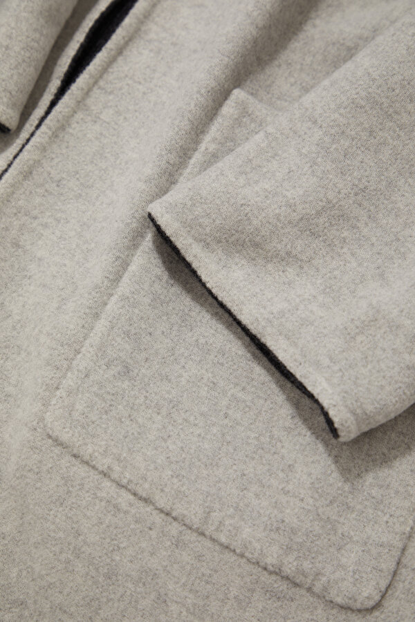 GREY WOOL/CASHMERE REEFER JACKET 6