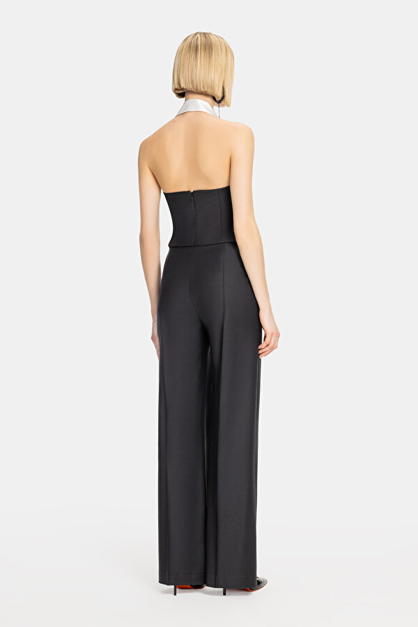 WHITE V NECK SLEEVELESS JUMPSUIT 6