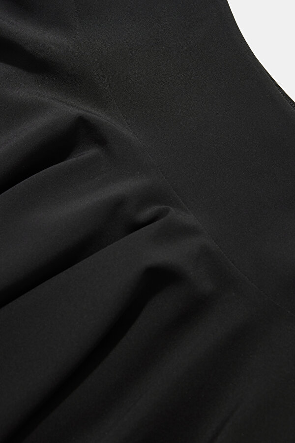 BLACK PLEATED SHORT SKIRT 7