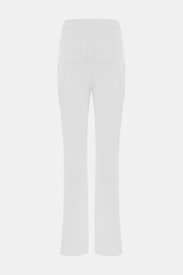 ECRU STRAIGHT CUT TROUSERS 6