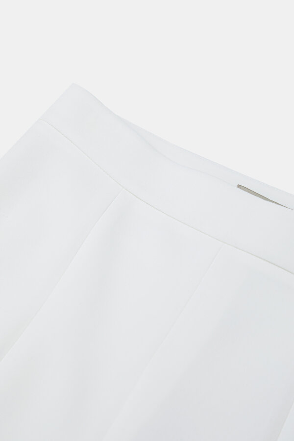 ECRU STRAIGHT CUT TROUSERS 7