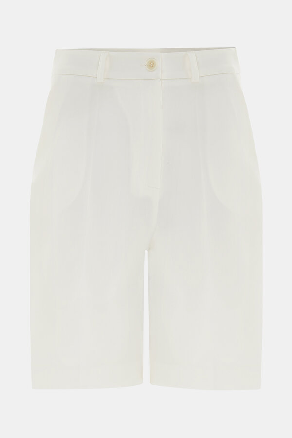 ECRU HIGH WAIST SHORTS