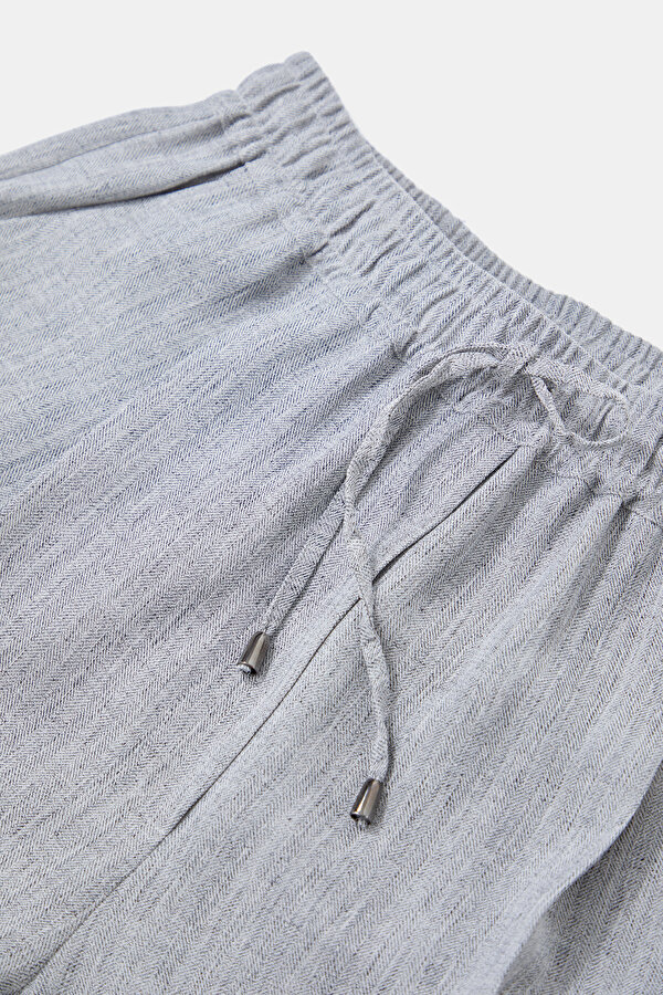 GREY WIDE LEG TROUSERS 7