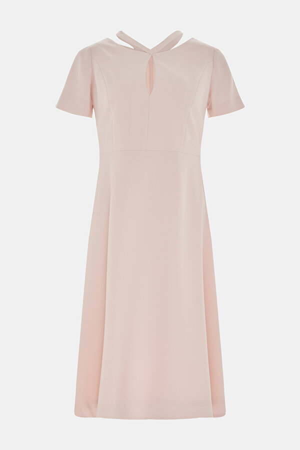 POWDER SHORT SLEEVE MIDI DRESS
