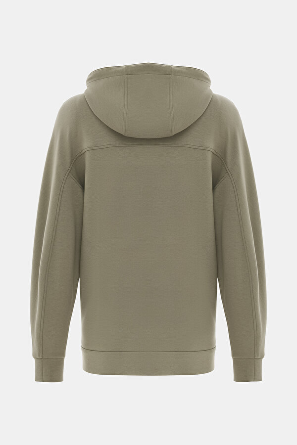 KHAKI HOODIE SWEATSHIRT 2