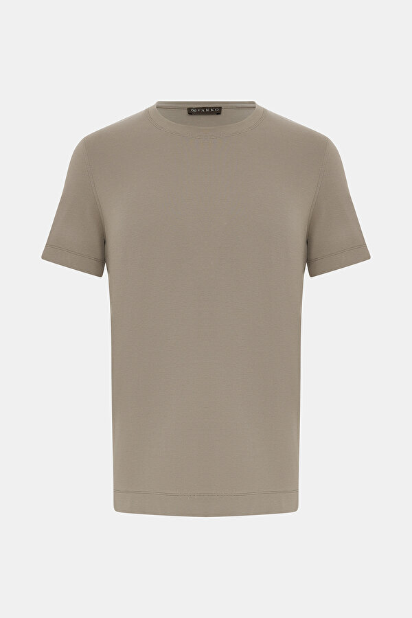 VİZON O YAKALI KISA KOL T-SHIRT