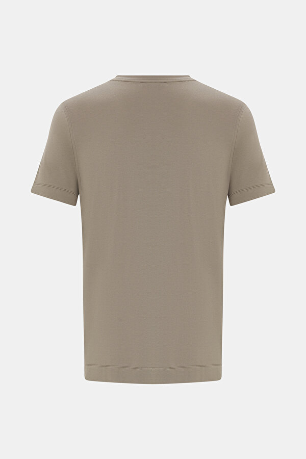 VİZON O YAKALI KISA KOL T-SHIRT 2