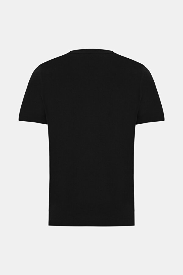 BLACK BASIC / ROUND NECKLINE SHORT SLEEVE TSHIRT 2