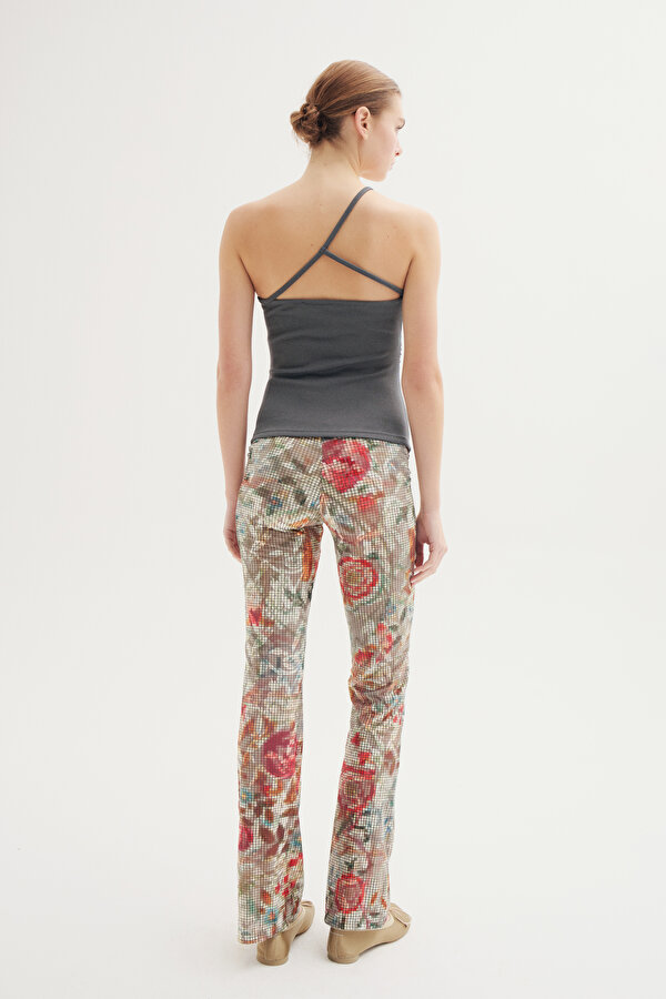 MULTICOLOR STRAIGHT CUT TROUSERS 2
