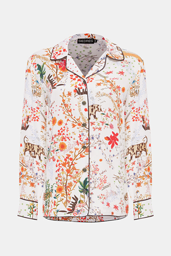 MULTICOLOR DESIGN FILLED SHIRT