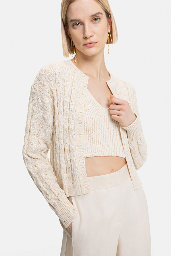 NATURAL BASIC / ROUND NECKLINE JACKET 7