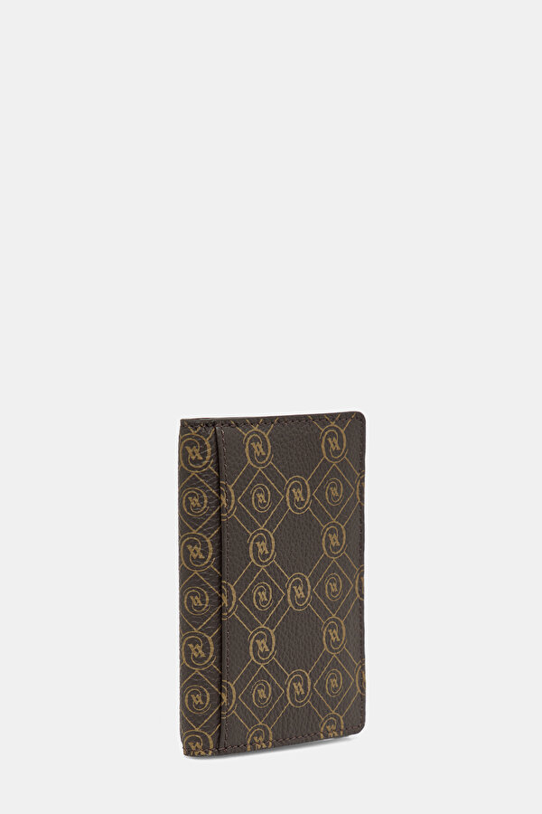BEIGE MONOGRAM LEATHER WALLET 2