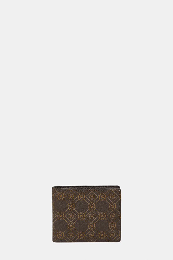 KAHVE MONOGRAM CÜZDAN