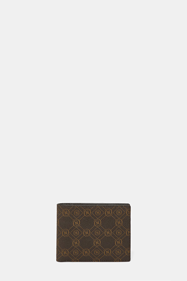 KAHVE MONOGRAM CÜZDAN