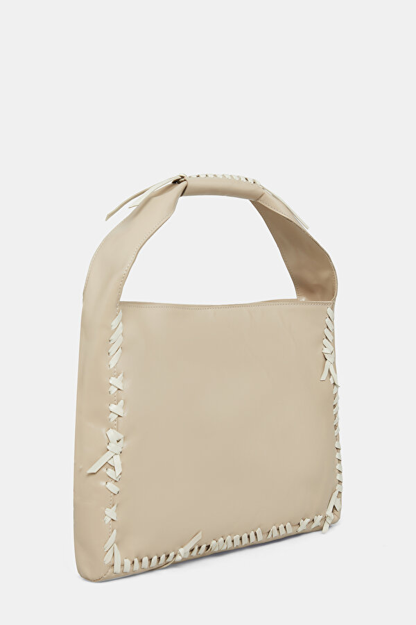 ECRU LEATHER BAG 2