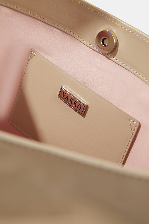 ECRU LEATHER BAG 6