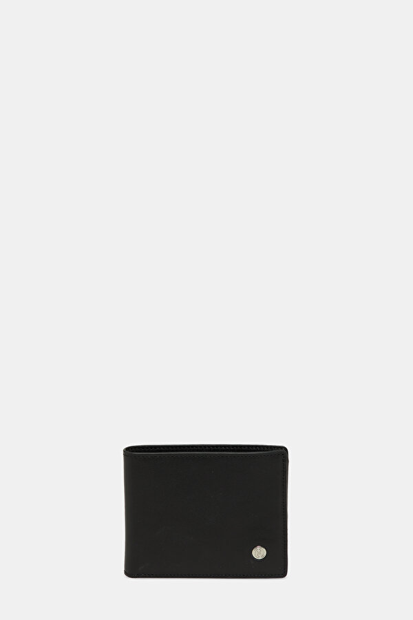 BLACK LEATHER WALLET
