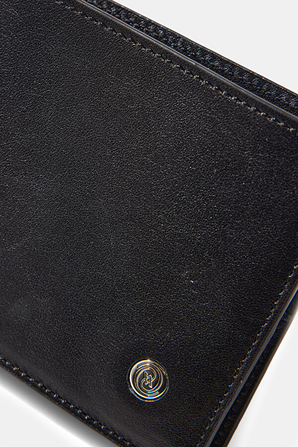 BLACK LEATHER WALLET 6