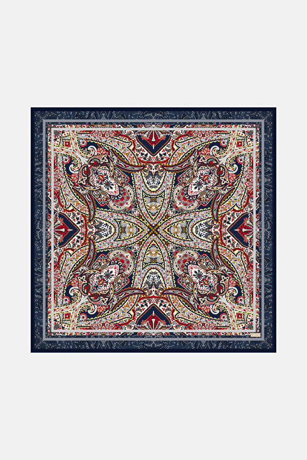 ŞAL DESENLİ TWILL İPEK EŞARP