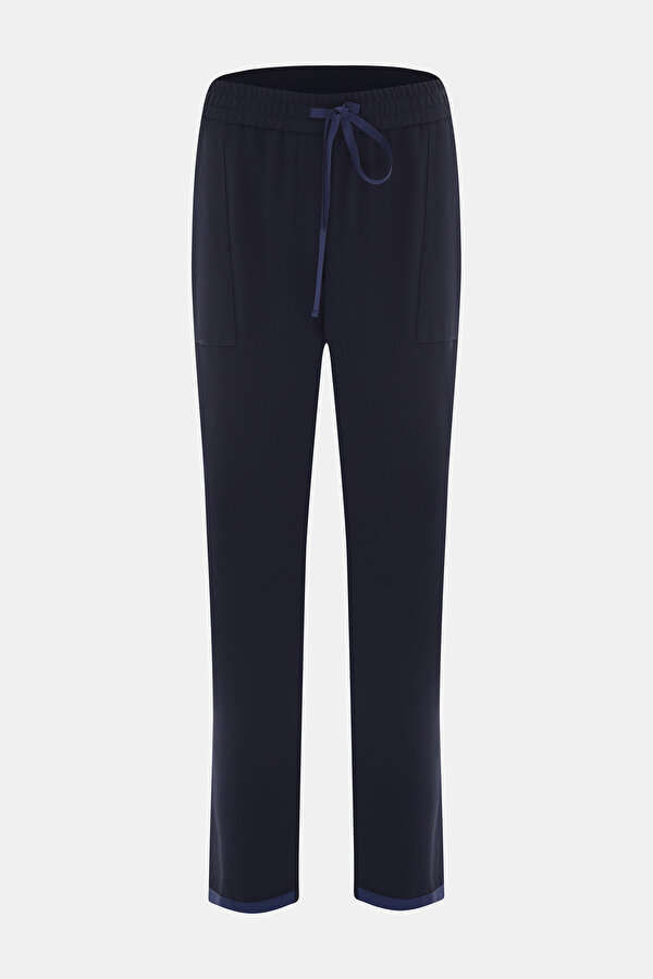 NAVY BLUE SKINNY LEG TROUSERS