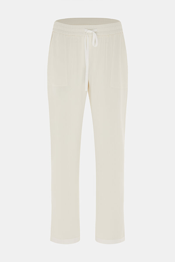 ECRU SKINNY LEG TROUSERS