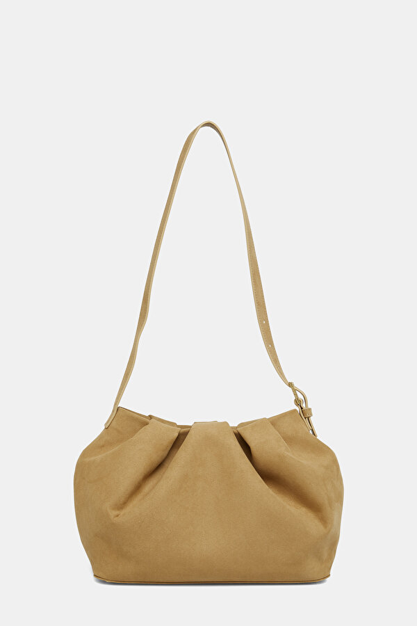 CAMEL SUEDE BAG