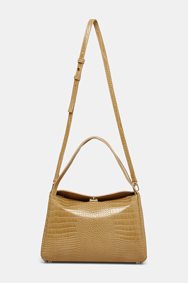 CAMEL LEATHER BAG 2