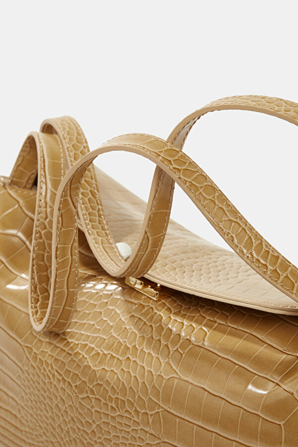 CAMEL LEATHER BAG 6