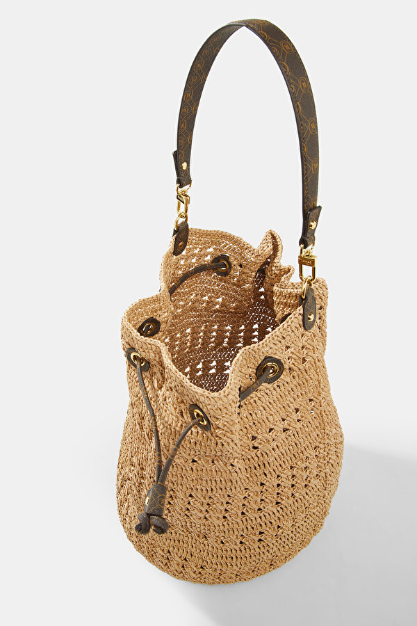 BEIGE MONOGRAM BAG 6