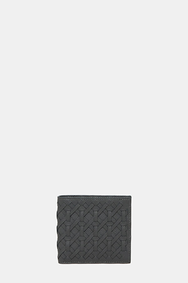 ANTRASİT MONOGRAM DERİ CÜZDAN