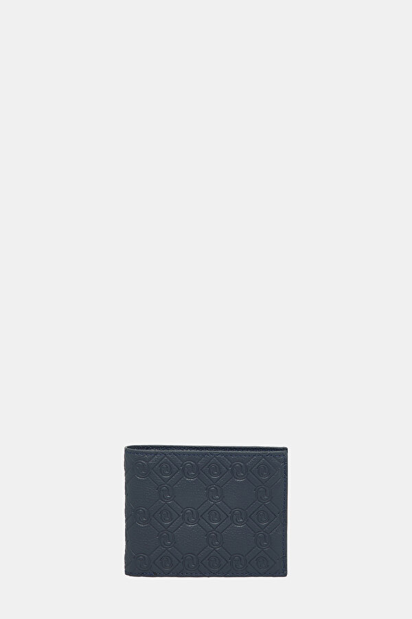 LACİVERT MONOGRAM DERİ CÜZDAN