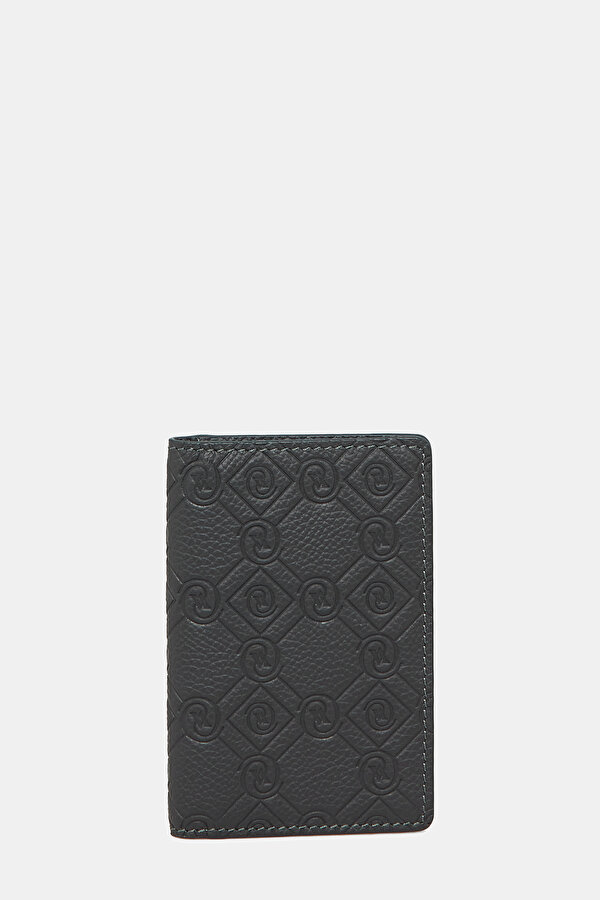 ANTRASİT MONOGRAM DERİ CÜZDAN