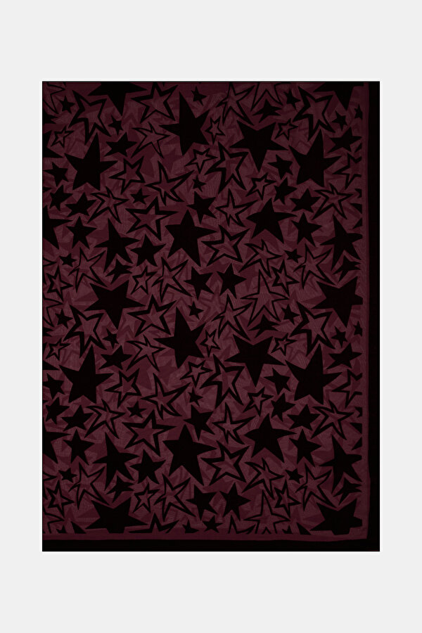 BORDO KADİFE ŞAL