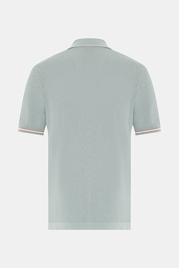 LIGHT GREEN POLO NECK SHORT SLEEVE TSHIRT 6