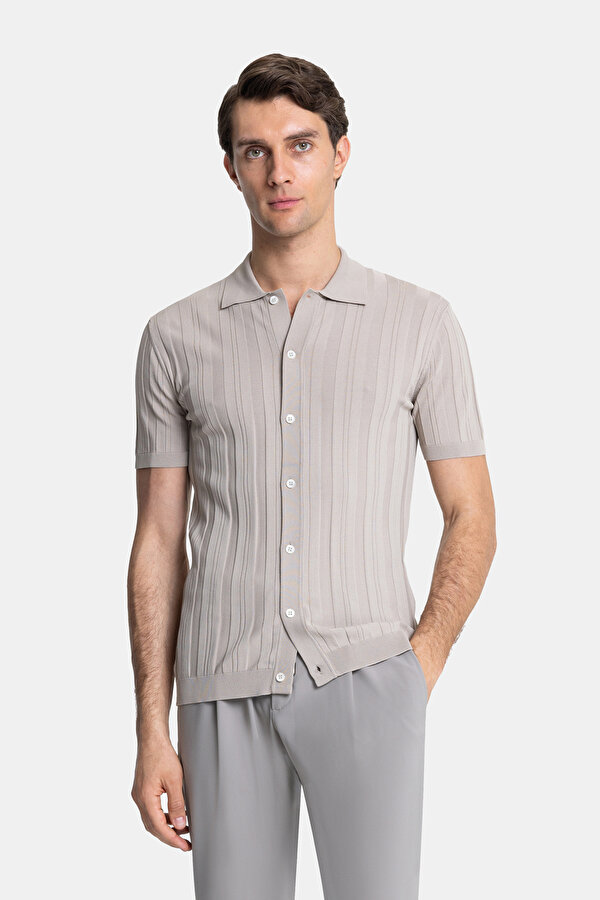 LIGHT BEIGE SHORT SLEEVE TSHIRT