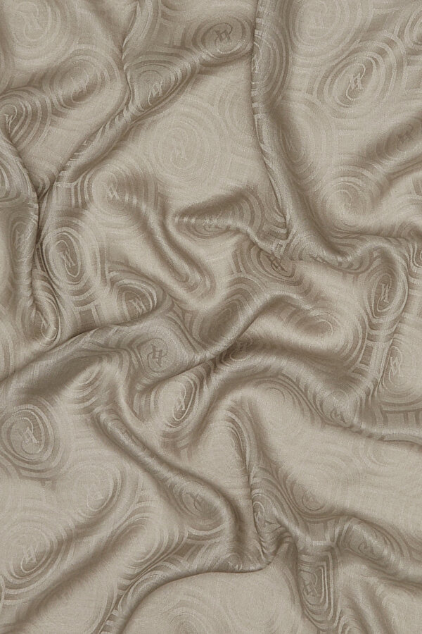 MINK JACQUARD MODAL /WOOL / SILK SHAWL 2